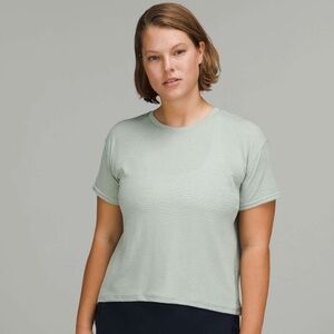 Lululemon Train to Be Seamless Short Sleeve T-Shirt, Ripple Wave Delicate Mint